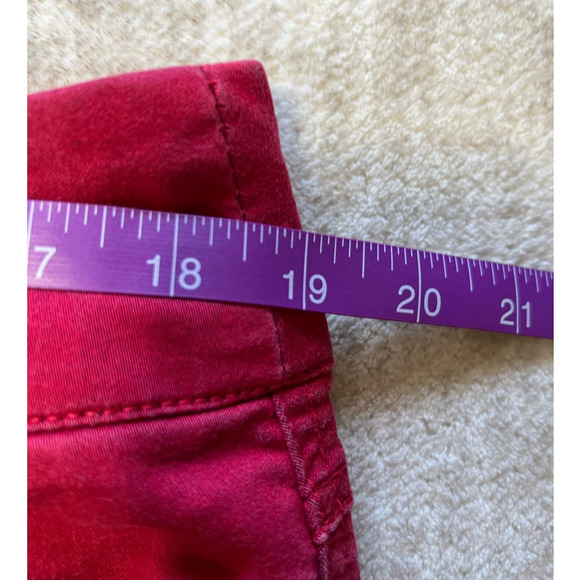 Intro Pink Pull On No Fly Hot Pink Skinny Jeans, Size 16W - Picture 6 of 9